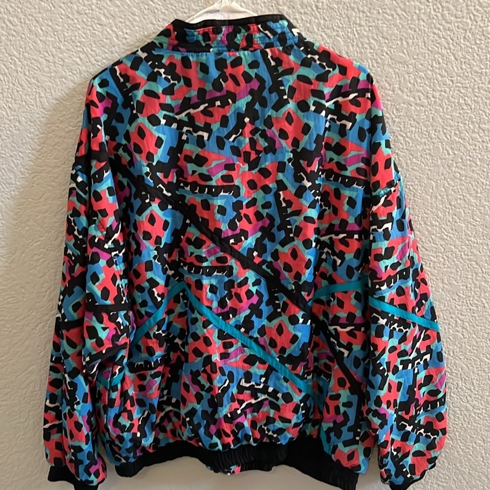 Vintage 90s Aviat Sportif Woman’s Windbreaker Jacket Track Nylon Size XL - Picture 4 of 6